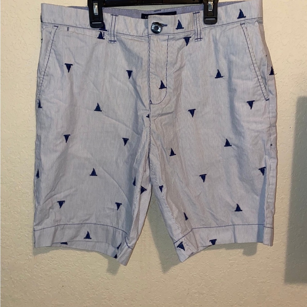 Men's Blue Patterned Shorts